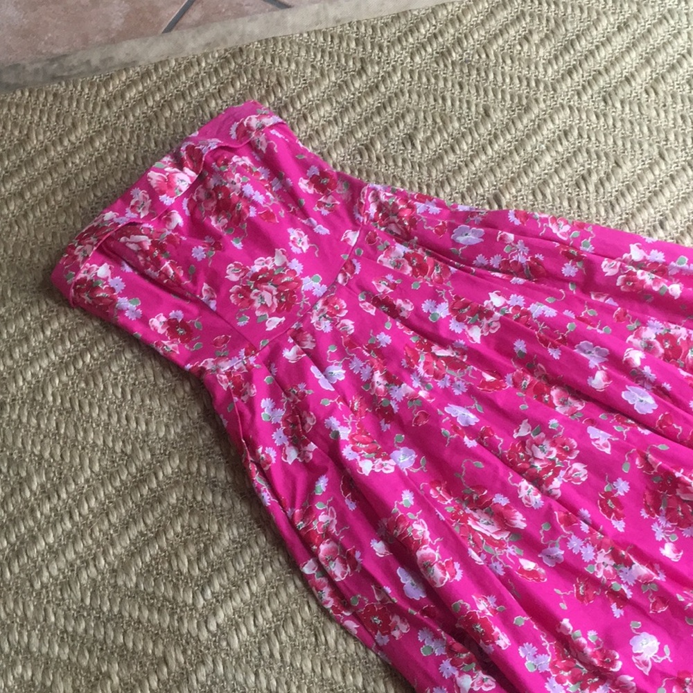 Vintage Laura Ashley Strapless dress